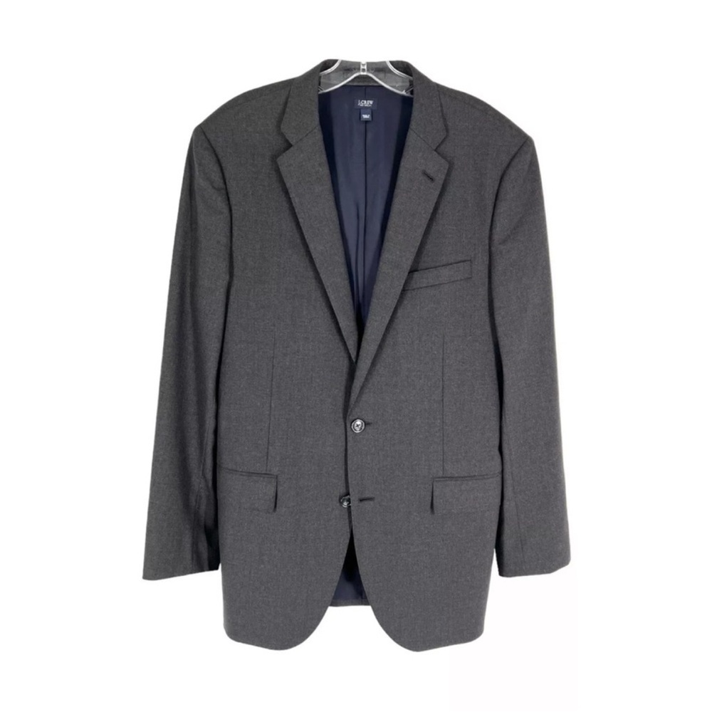 J Crew Ludlow Loro Piana Blazer 42L Super 120s Wool Gray Sport Coat Jacket